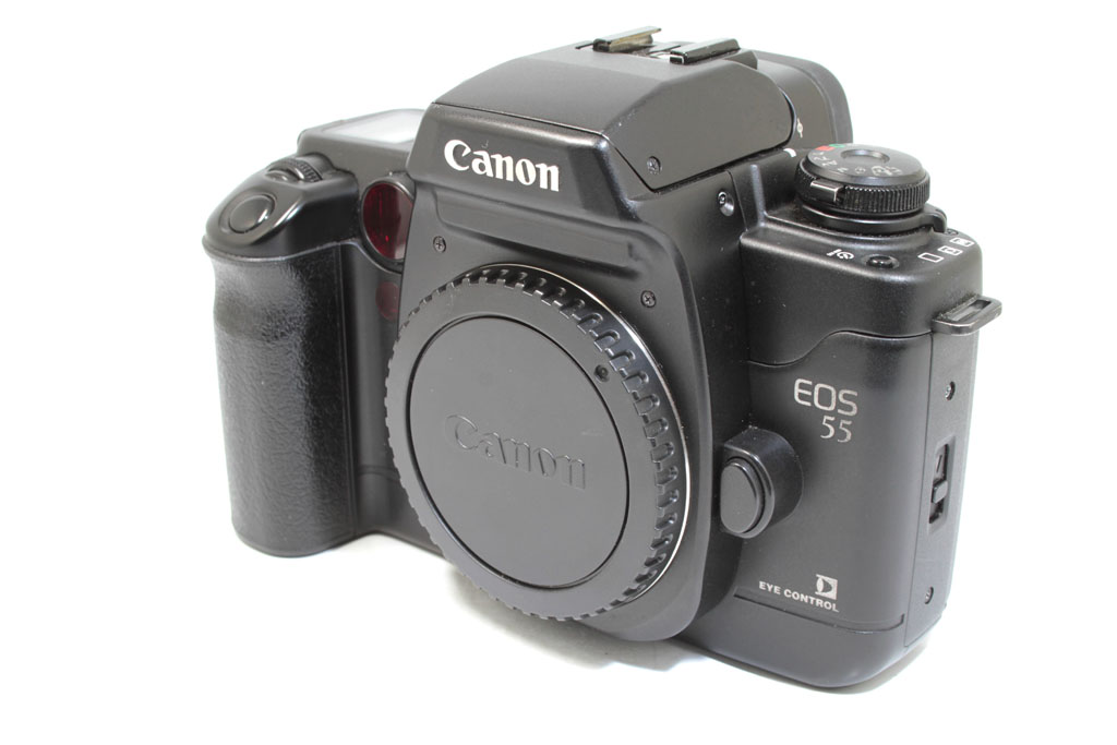 中古　キヤノン　　　EOS-55 ブラックボディ　　　程度:B（並品）-タカナシカメラ CAM-ALL