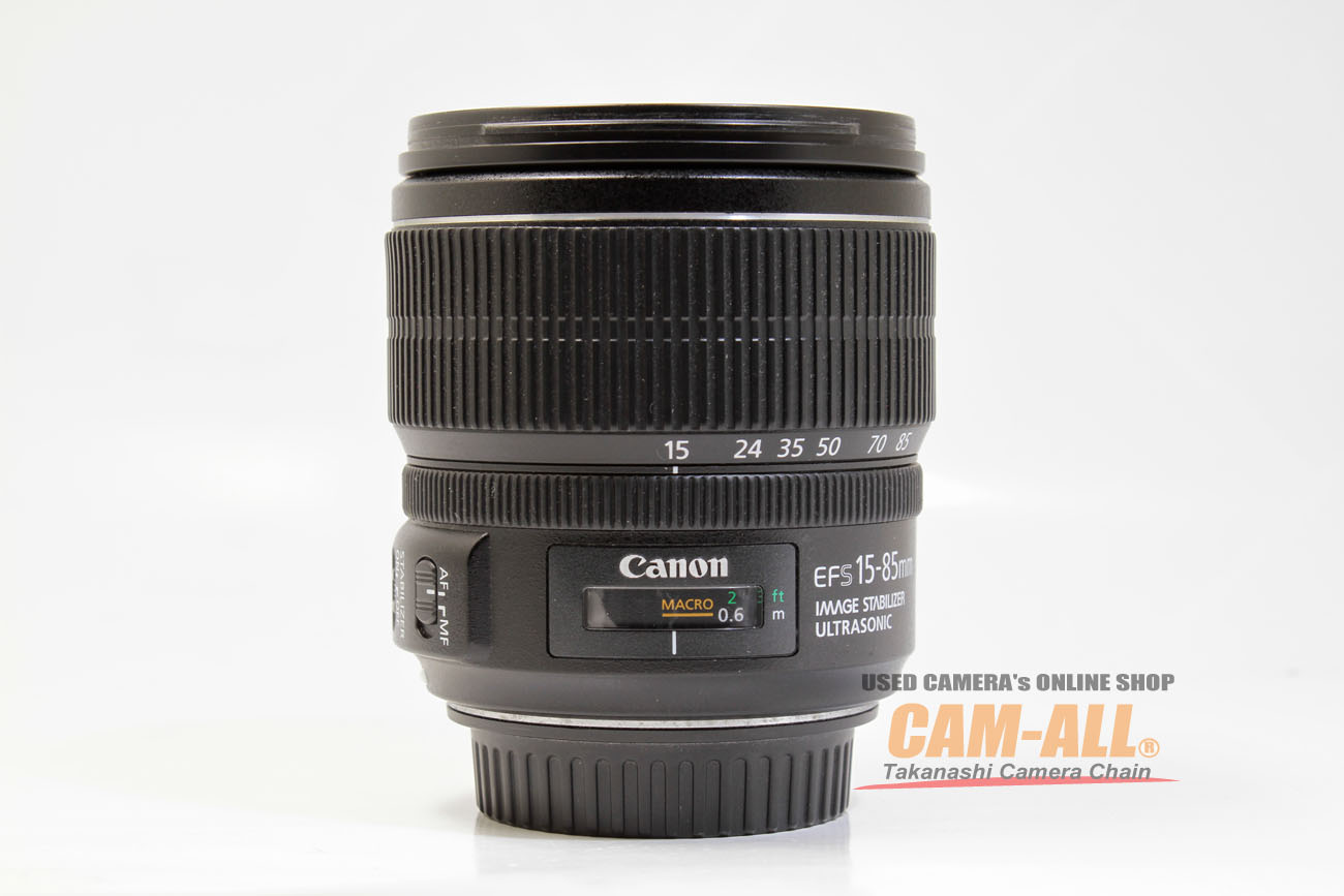 中古 キヤノン EF-S 15-85mm F3.5-5.6 IS USM
