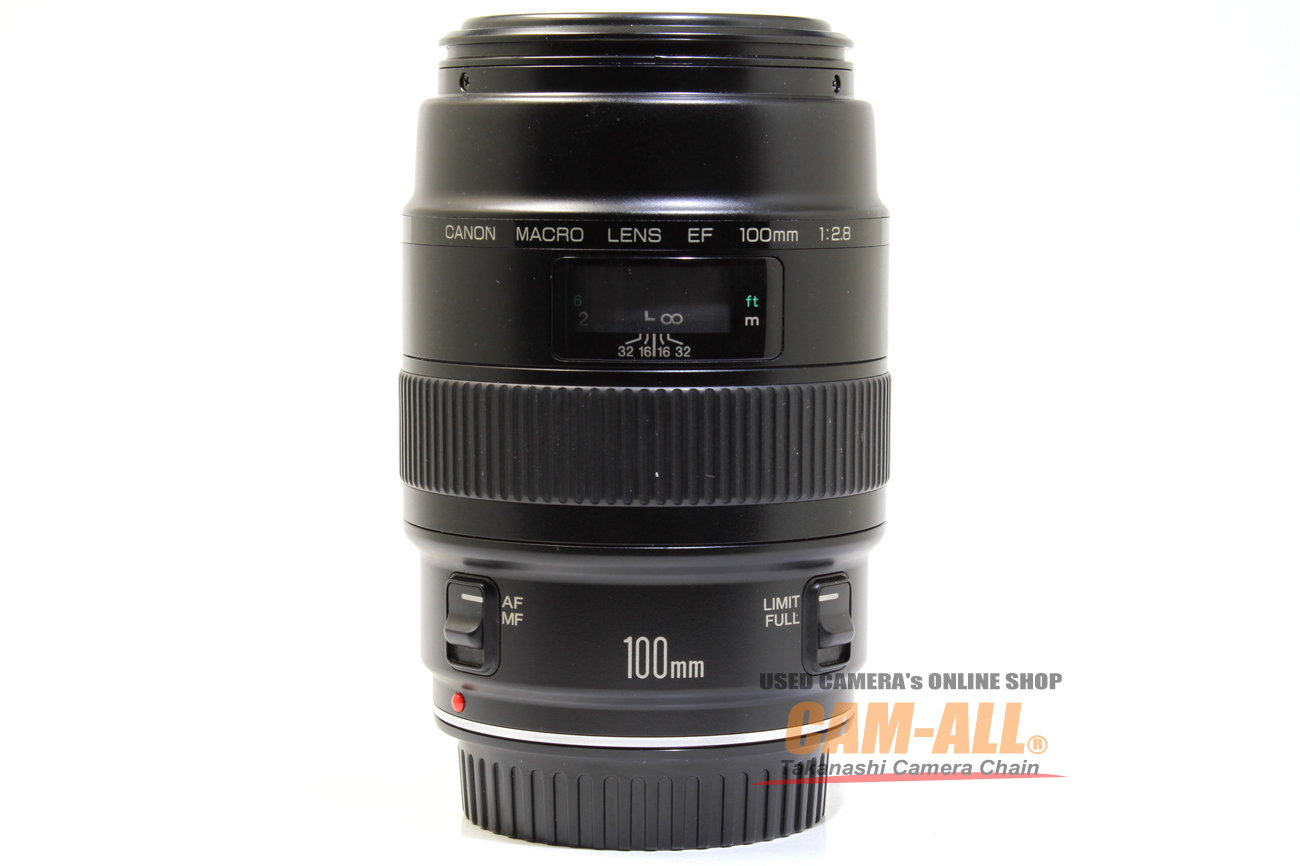 中古 キヤノン EF100mm F 2.8マクロ(現状品)