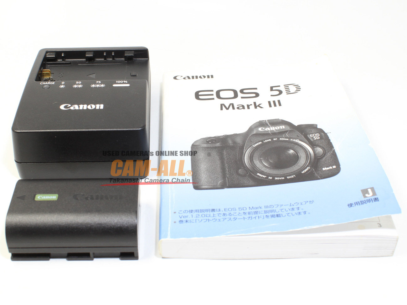 中古 キヤノン EOS-5D MarkIIIボディ（現状品） 程度：B（並品）