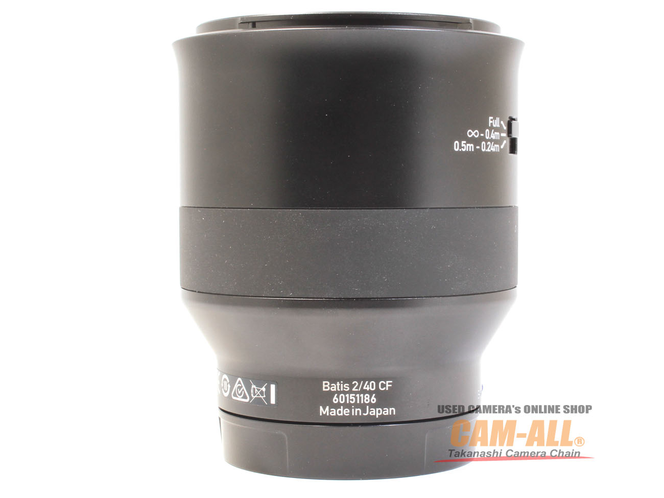 中古 ZEISS Batis 40mm F2 CF(ソニーEマウント) 程度:A-(美品 中古 ZEISS Batis 40mm F2 CF(ソニーEマウント) 程度:A-(美品