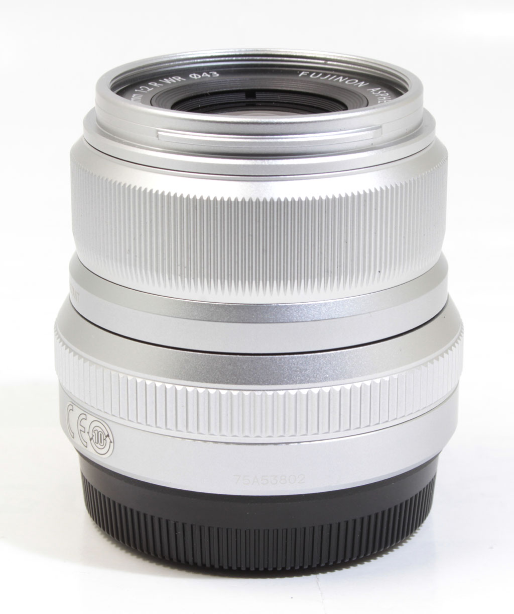 中古 フジフイルム XF23mm F2.0R WR シルバー＋フードLH-XF35-2付 程度