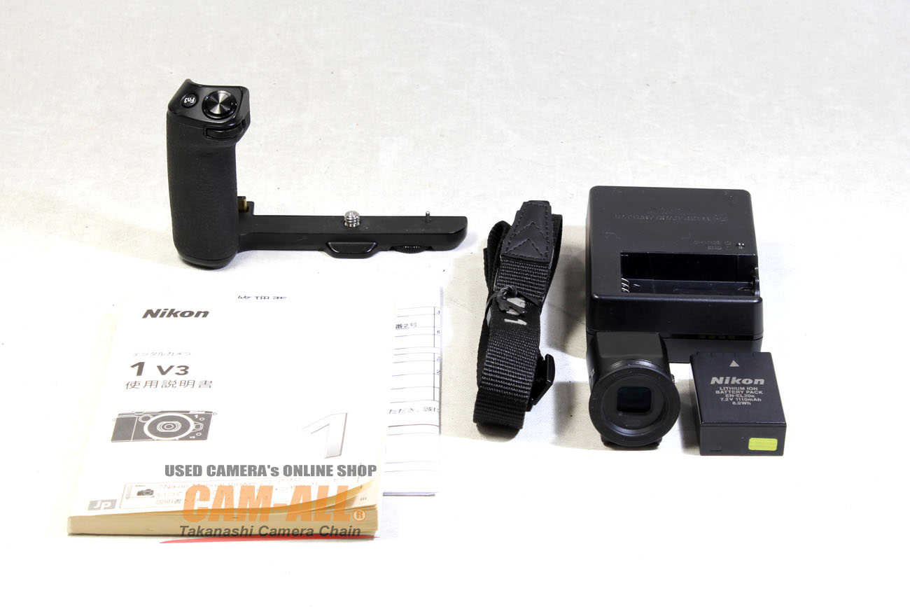 Nikon１V3プレミアムキット一式+追加購入純正品 中古】Nikon ニコン 1 V3 プレミアムキット ブラック 元箱付き