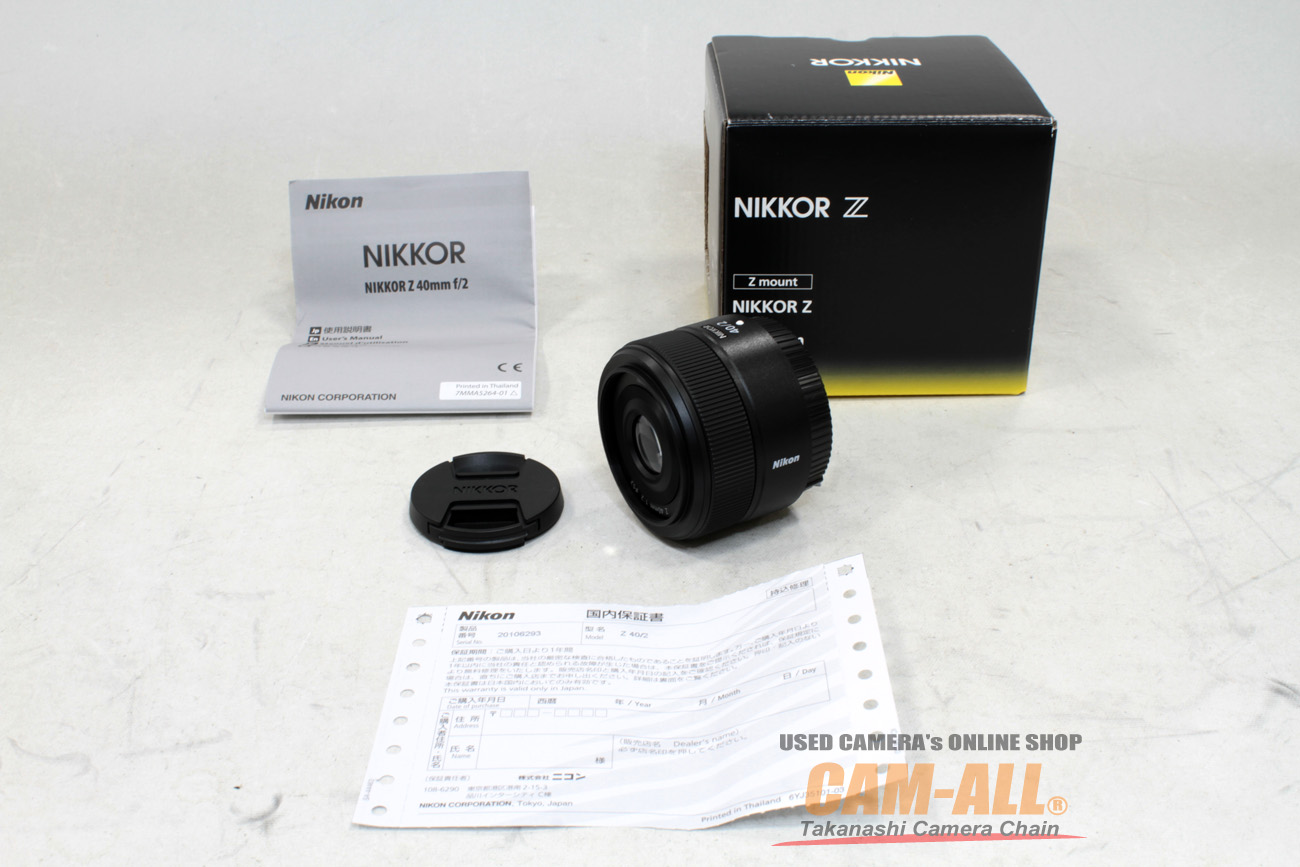 NIKKOR Z 40mm f/2 中古価格比較 - 価格.com