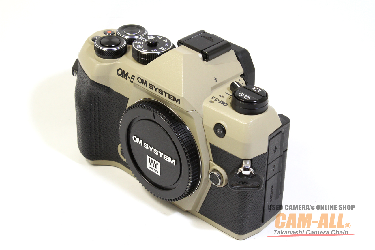 中古 OMシステム OM-5 MarkII サンドベージュボディ 程度：A-（美品）