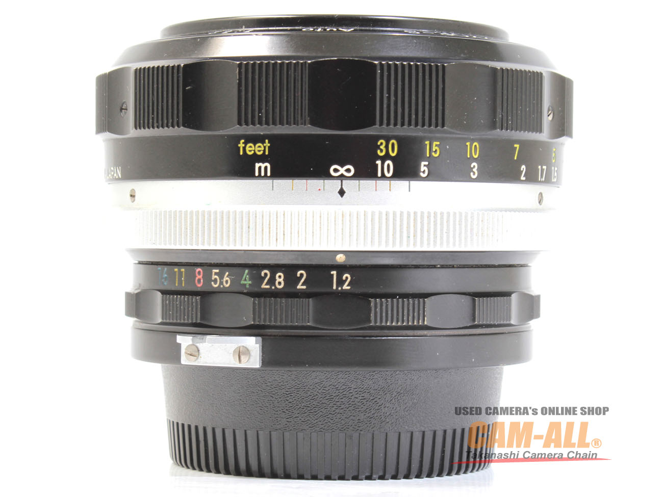 中古 ニコン オートS 55mm F1.2(非Ai、現状品) 程度：B(並品