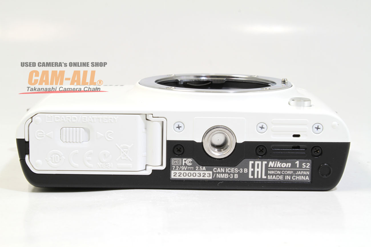 中古 ニコン Nikon1 S2 ホワイトボディ 程度：A（新同品）