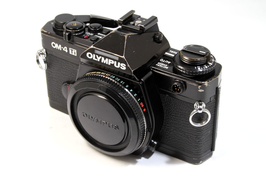 中古　オリンパス　　　OM-4Ti ブラック　　　程度:B (並品)-タカナシカメラ CAM-ALL