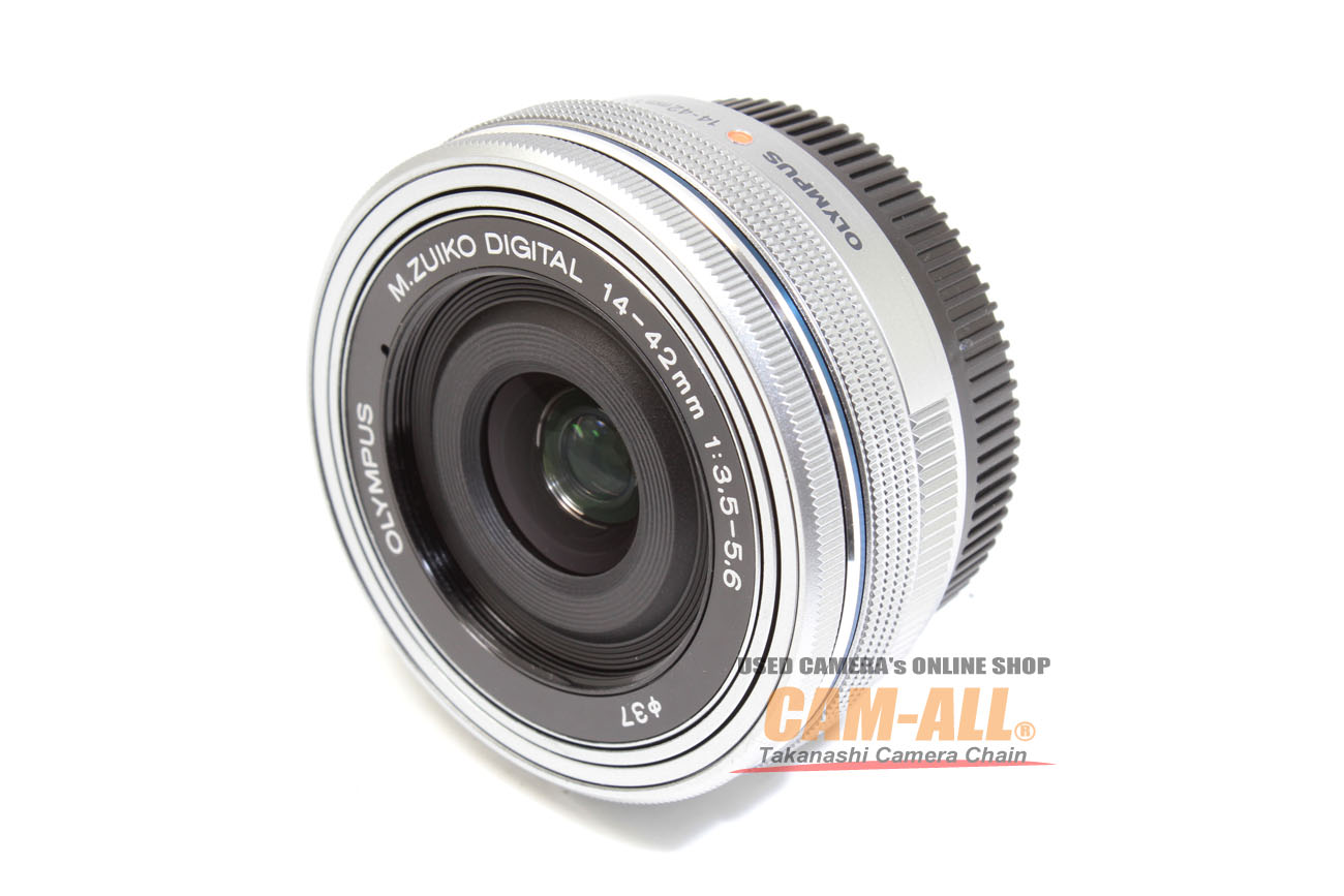 中古 オリンパス M.ZD 14-42mm F3..5-5.6 EZ シルバー マイクロフォー