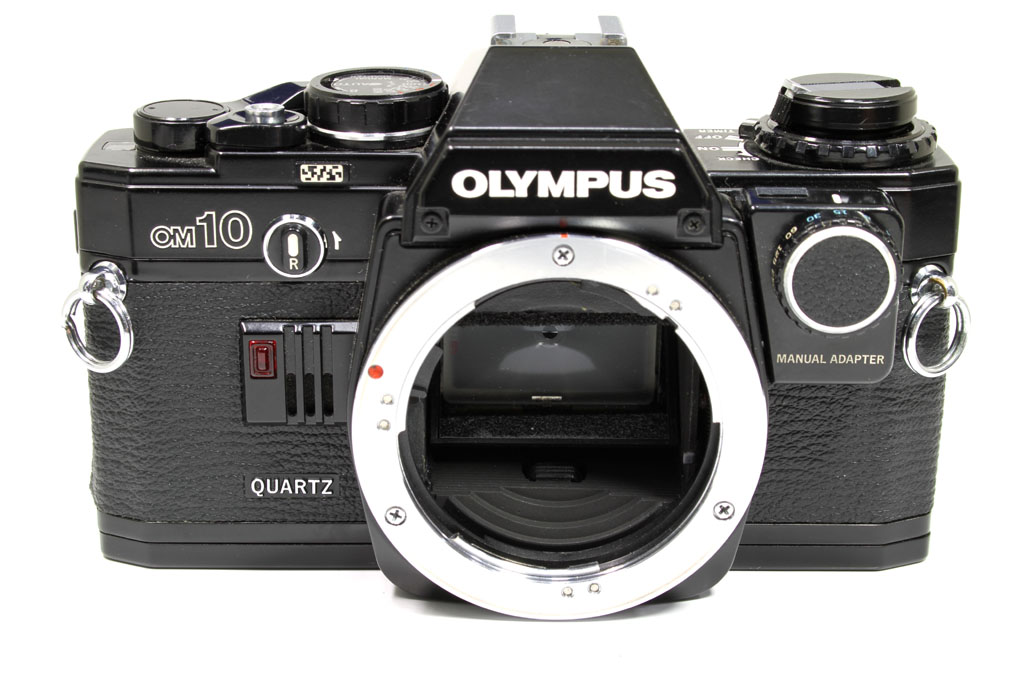 OLYMPUS OM-10 レンズ  マニュアルアダプター 付き 動作品 黒