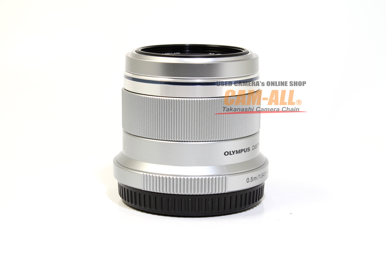 中古 オリンパス M.ZD45mm F1.8 シルバー マイクロフォーサーズ用レンズ