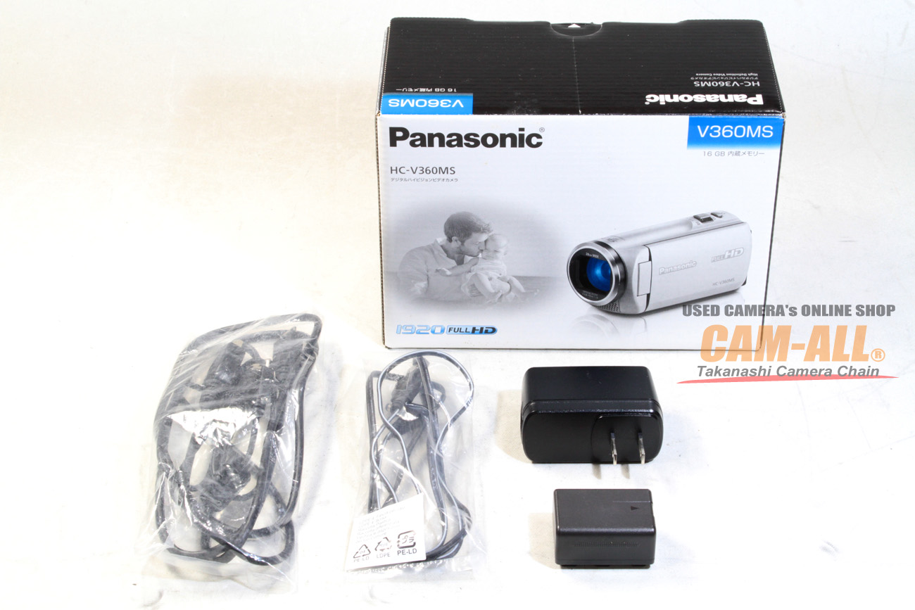 中古 パナソニック デジタルハイビジョンビデオカメラ HC-V360MS