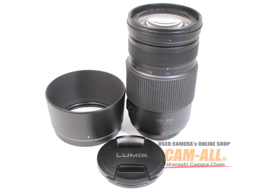 LUMIX G VARIO 100-300mm/F4.0-5.6/MEGA O.I.S. H-FS100300 中古価格 