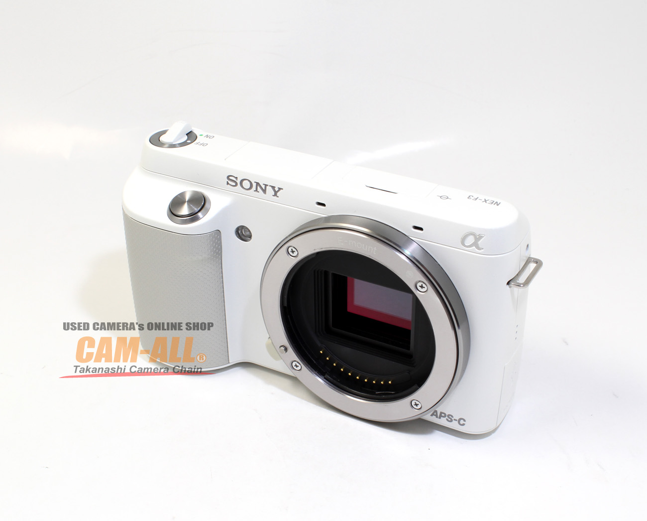 中古 ソニー NEX-F3ホワイトボディ(現状品) 程度：AB-（良品マイナス）