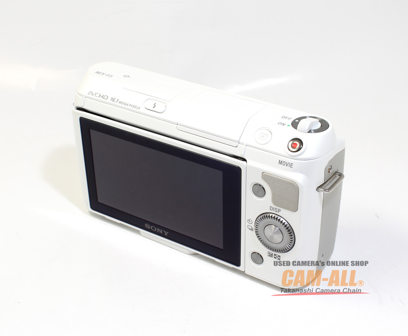 ソニー　NEX F3 動作品　ボディ 中古 ソニー NEX-F3ホワイトボディ(現状品) 程度：AB-（良品マイナス）