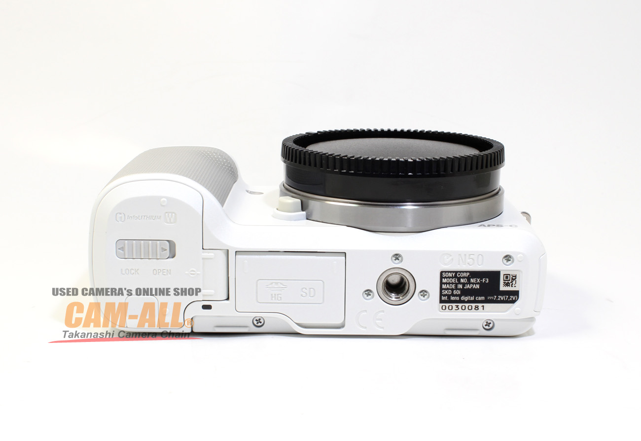 中古 ソニー NEX-F3ホワイトボディ(現状品) 程度：AB-（良品マイナス）