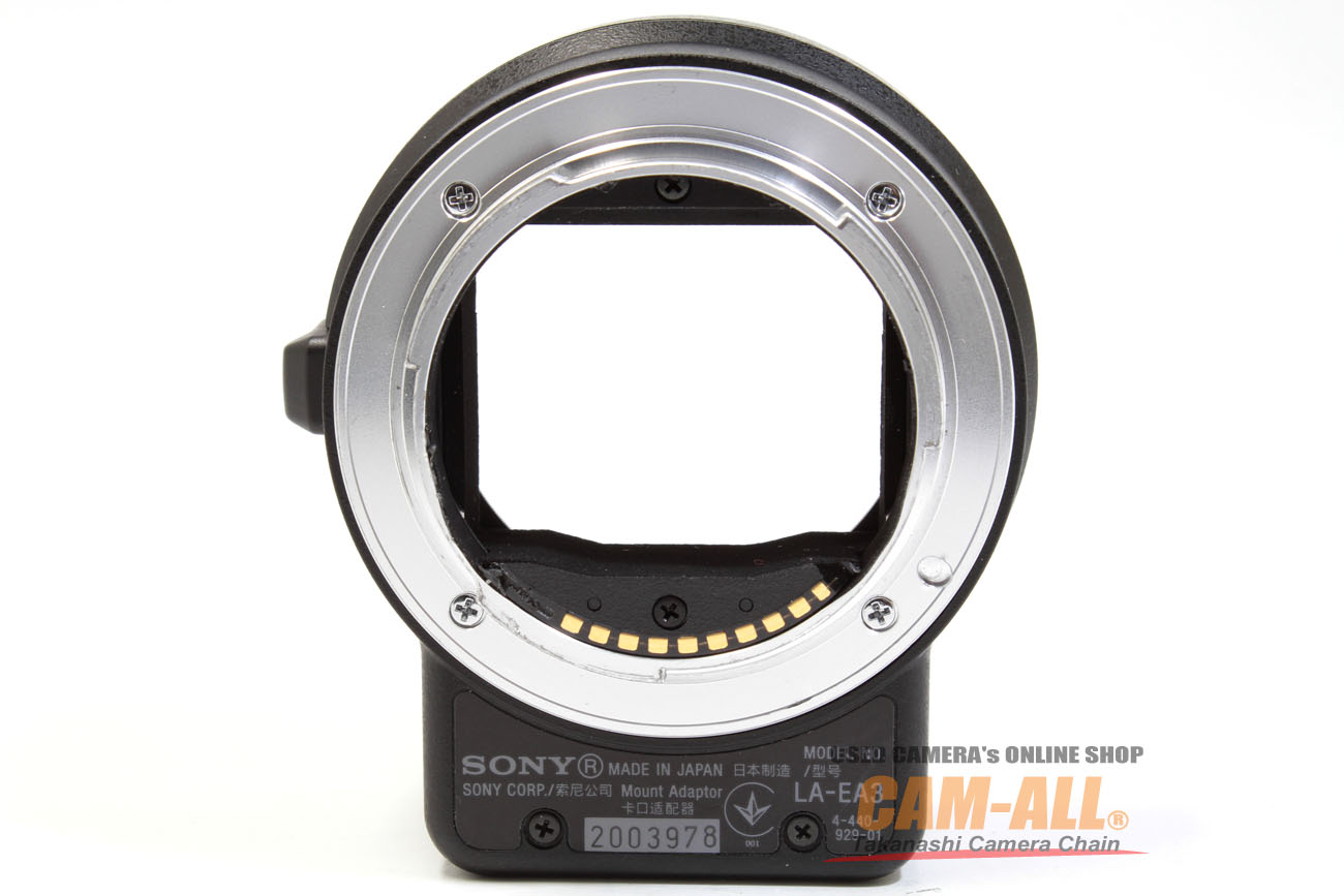 中古 ソニー マウントアダプター LA-EA3 程度：AB+(良品プラス)