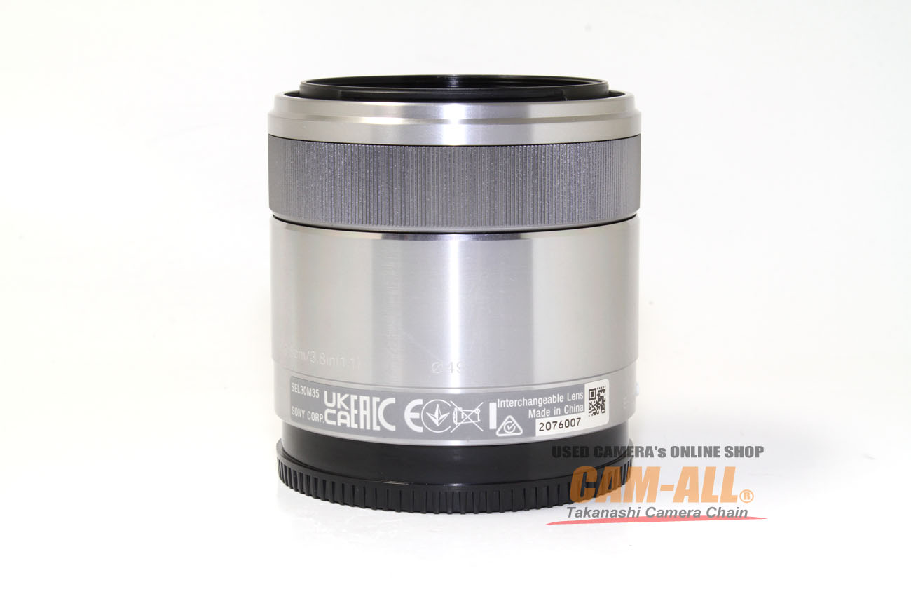 中古 ソニー E30mm F3.5マクロ シルバー Eマウント APS-Cサイズ用レンズ