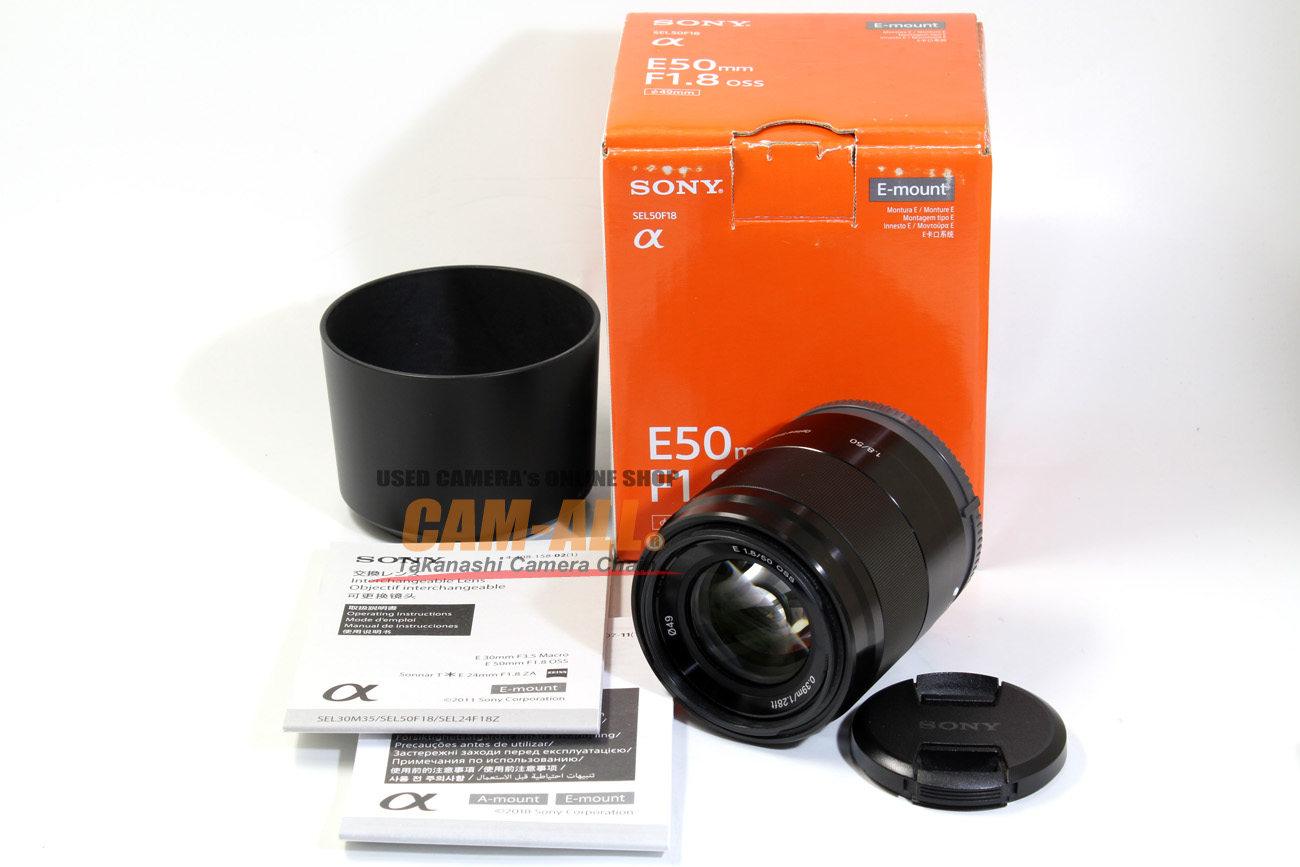 sony E 50mm F1.8 OSS SEL50F18 ブラック Amazon.com : Sony - E 50mm F1.8 OSS Portrait Lens (SEL50F18/B